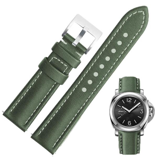 Aoeiwv Nylon Leather Watch Band Quick Release Wate...
