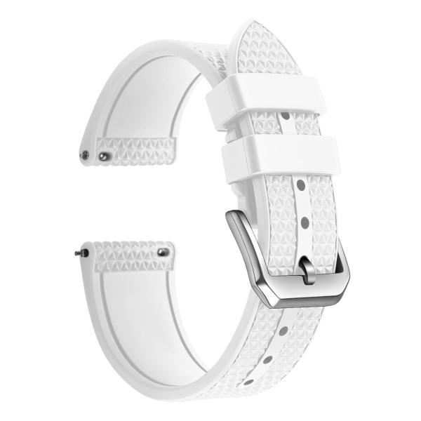 ULLCHRO FKM Rubber Watch Strap 20mm, Quick Release...
