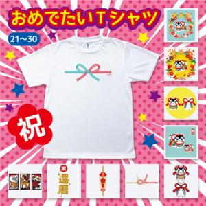 おめでたいTシャツ C 10タイプ 祝い 縁起 外国人 お土産 人気 Tシャツ 水引 のし 還暦 犬 伝統 縁起 S M L メンズ レディース 男女兼用｜best-select