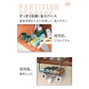 ハンギングバスケット吊り下げ収納 キッチン 戸...の詳細画像3