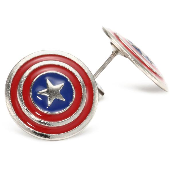 【並行輸入品】Marvel Comics Capt America Stud Earrings Ma...