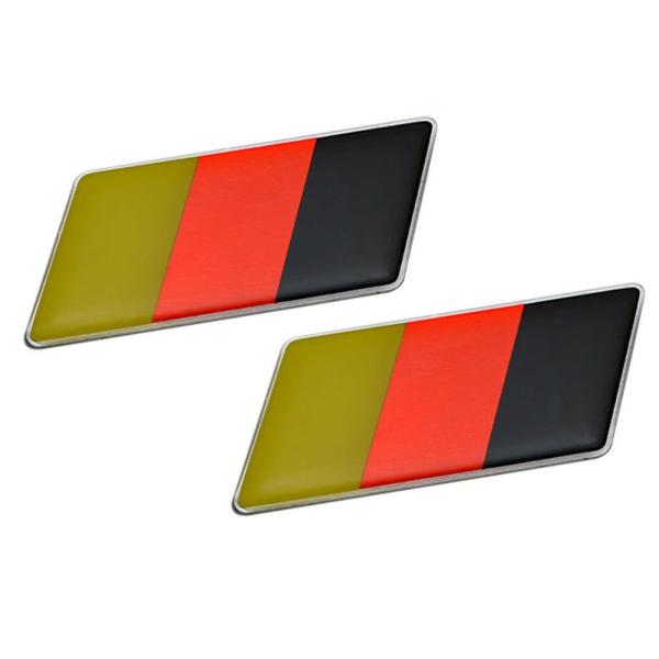 【並行輸入品】2 x (Pair/Set of 2) GERMAN GERMANY FLAG Emb...