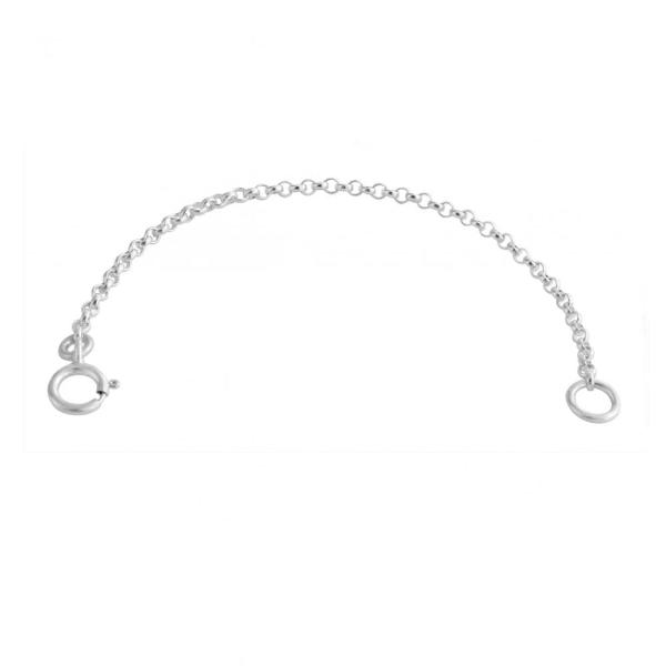 【並行輸入品】スターリングシルバー 925製 1mm ロングアジャスターチェーン (2インチ≒5.0...