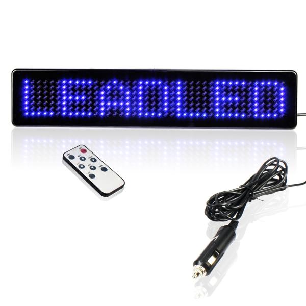 【並行輸入品】Leadleds 12V 車用 LED プログラム可能 メッセージサインスクロール表示...