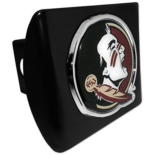 【並行輸入品】フロリダ州状態大学のメタルエンブレム( with色)ブラックメタルHitchカバー F...