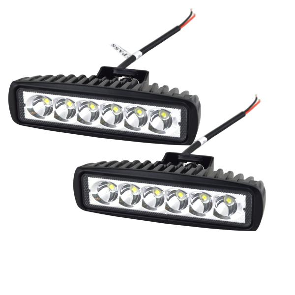【並行輸入品】AUXTING 15.5cm 18W LEDワークライトバースポットスクエアドライビン...
