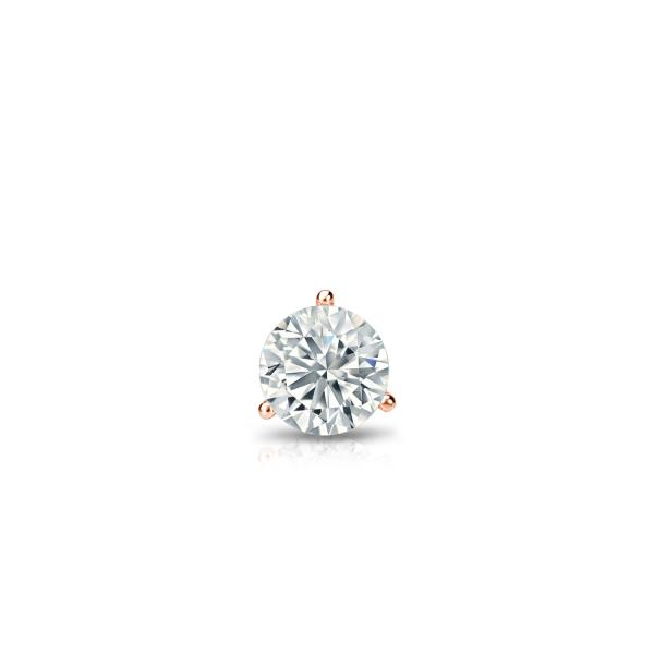 【並行輸入品】Diamond Wish 14Kゴールドラウンドシングルダイヤモンドスタッドイヤリング...