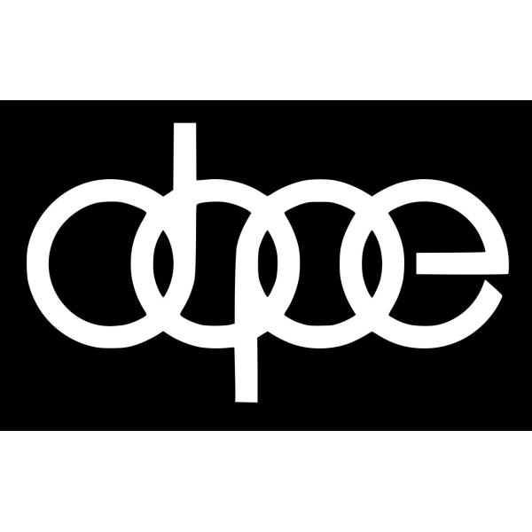 【並行輸入品】Dope Audiロゴデカールビニールsticker|cars Trucks壁lapt...