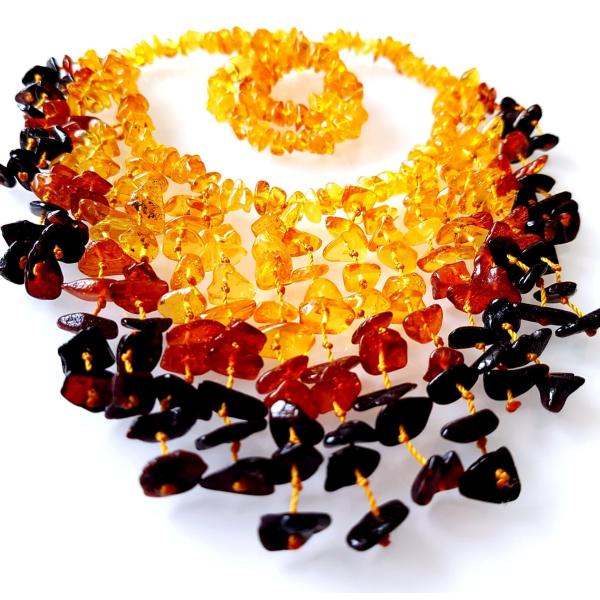 【並行輸入品】AMBERMILANA Natural Baltic Amber Necklace/W...