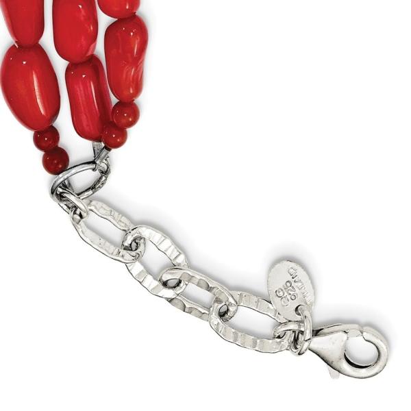 【並行輸入品】Diamond2Deal Sterling Silver Red Coral 2in ...