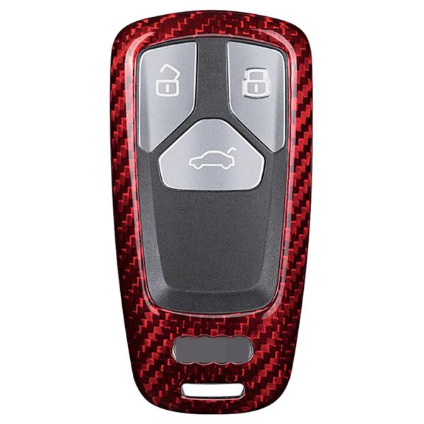 【並行輸入品】アウディキーフォブ用100%カーボンファイバーケース 純正カーボンファイバーカバー ア...