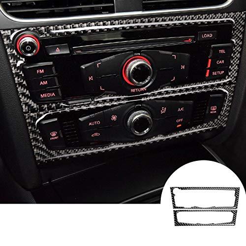 【並行輸入品】炭素繊維センターコンソールCD &amp; ACパネルトリムカバー用アウディq5?2009? ...