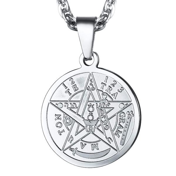 【並行輸入品】PROSTEEL テトラグラマトン ペンタクルネックレス カスタマイズ可能 エリファス...