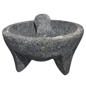 Thaweesuk Shop 7" Molcajete Mortar & Pestle For Salsas & Spices  並行輸入品｜best-style