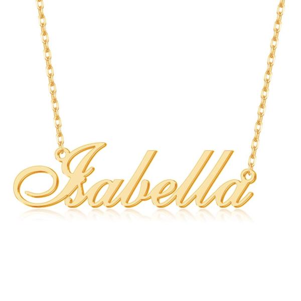 【並行輸入品】Hybedora カスタムネームネックレス 18Kゴールドメッキ 華奢なジュエリーギフ...