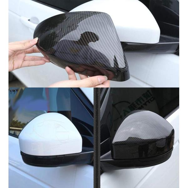 Momoap / New 2pcs Carbon Fiber Style Car Rearview ...