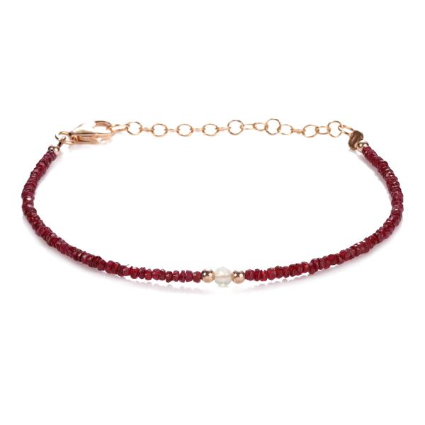 【並行輸入品】NirvanaIN Ruby faceted Bracelet faceted Eth...