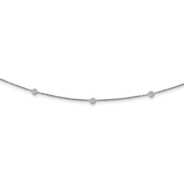 【並行輸入品】925 Sterling Silver Rhodium Plated CZ Cubic...