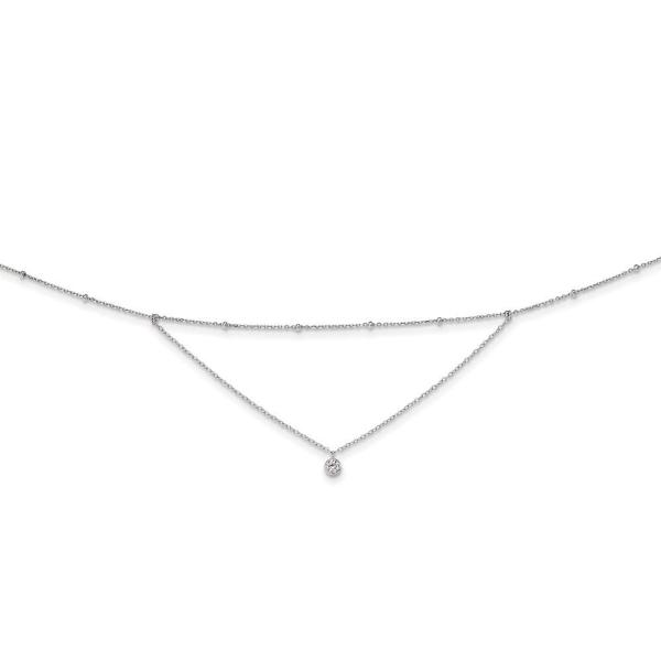 【並行輸入品】925 Sterling Silver Rhodium Plated CZ Cubic...