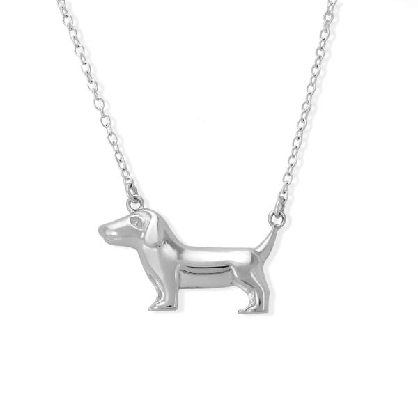 【並行輸入品】Boma Jewelry スターリングシルバー ダックスフント ウィーナー 犬ネックレ...