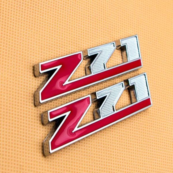 【並行輸入品】Z71 3Dメタルエンブレムバッジステッカー 2枚セット シボレーシルバラード 150...