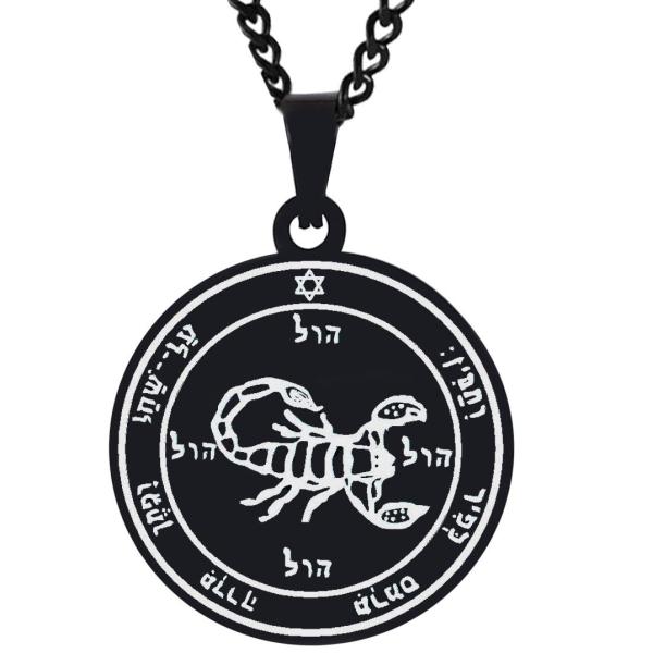 【並行輸入品】Black Plated Engraved Fifth Pentacle of Mar...