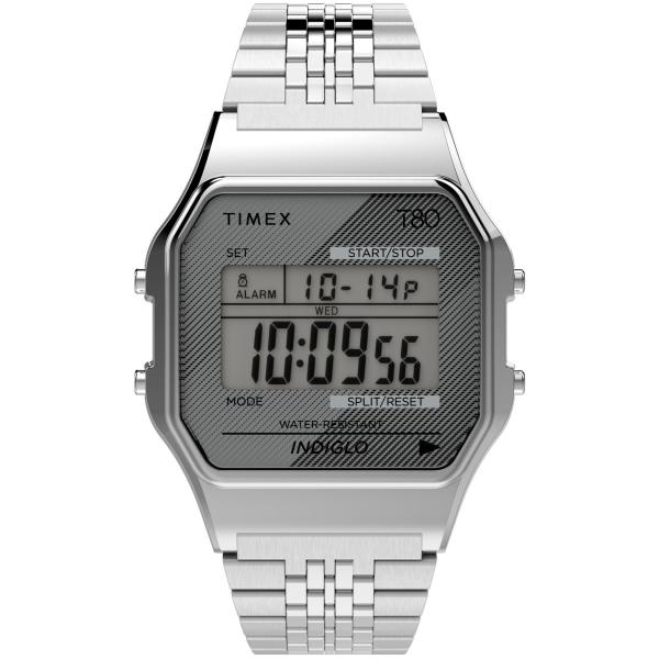 Timex(タイメックス) T80 34mm 腕時計 シルバー ブレスレット Timex T80 3...