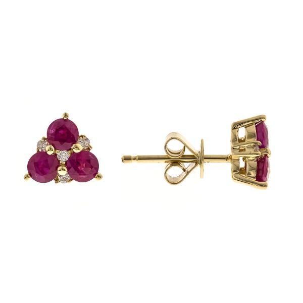 【並行輸入品】Gin &amp; Grace 10K Yellow Gold Genuine Ruby Di...