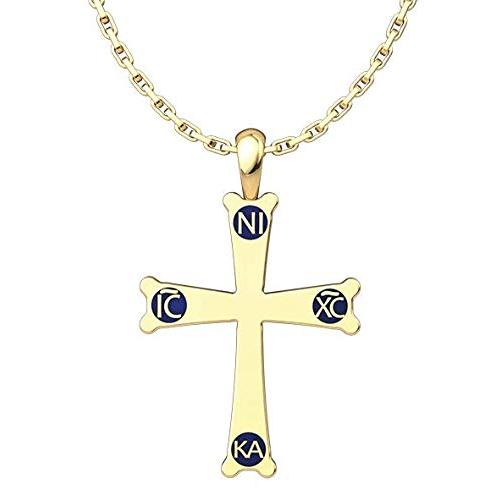 Mt Sinai Cross Gold Pendant Necklace, Gold Plated ...