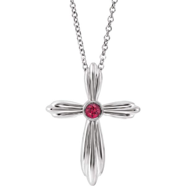 【並行輸入品】Bonyak Jewelry Solid Sterling Silver Ruby C...