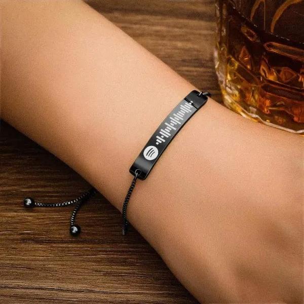 【並行輸入品】SOUFEEL Spotify ソングコードブレスレット ゴールド シルバー ローズゴ...