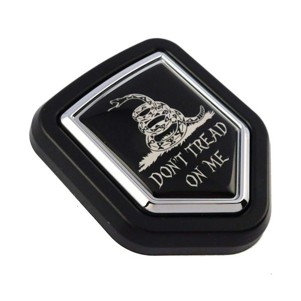 【並行輸入品】Don't Tread on Me ブラック 車 トラック ブラック シールド グリル...