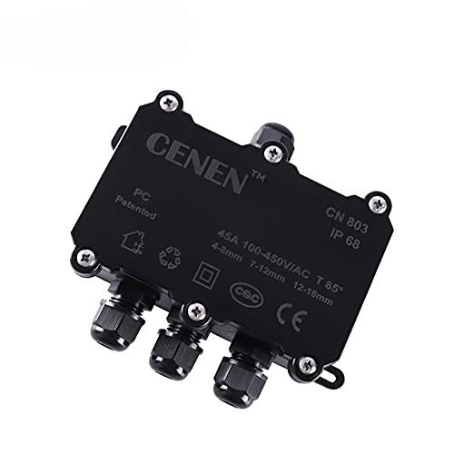 【並行輸入品】防水屋外外部電気ジャンクションボックス 地下ケーブルラインワイヤー 電源コードコネクタ...