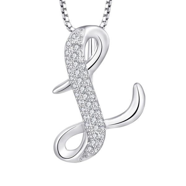 【並行輸入品】starchenie 925スターリングシルバー イニシャル文字ペンダントネックレス ...