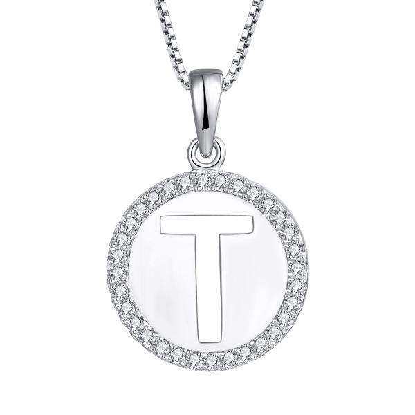 【並行輸入品】starchenie 925スターリングシルバー イニシャル文字ペンダントネックレス ...