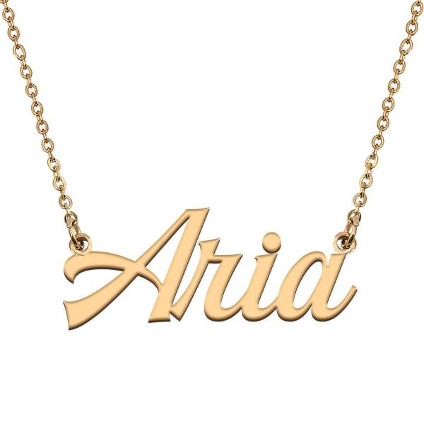 hahaha Personal Gold Stainless Steel Name Necklace...