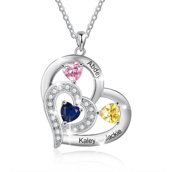 【並行輸入品】LanM ネックレス レディース マザーズネックレス 模造誕生石付き カスタマイズ可 ...