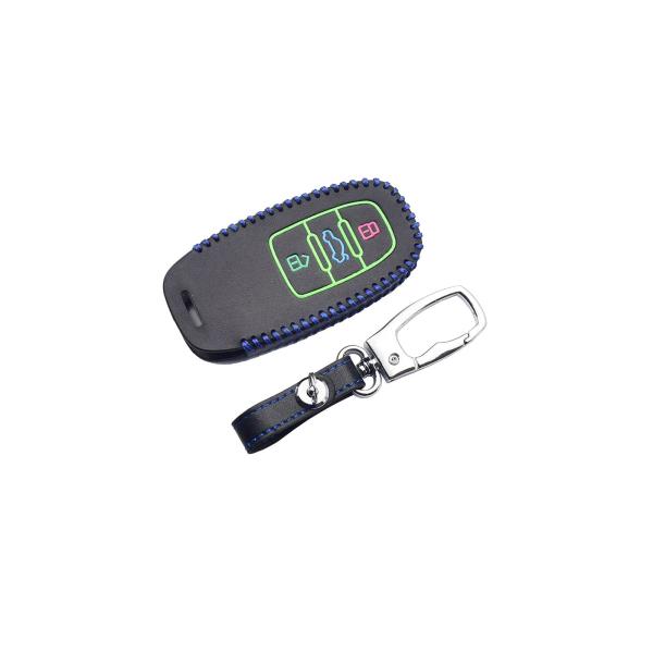 【並行輸入品】レザースマートキーフォブカバースキンカバープロテクター、アウディA3 A4 A5 A6...