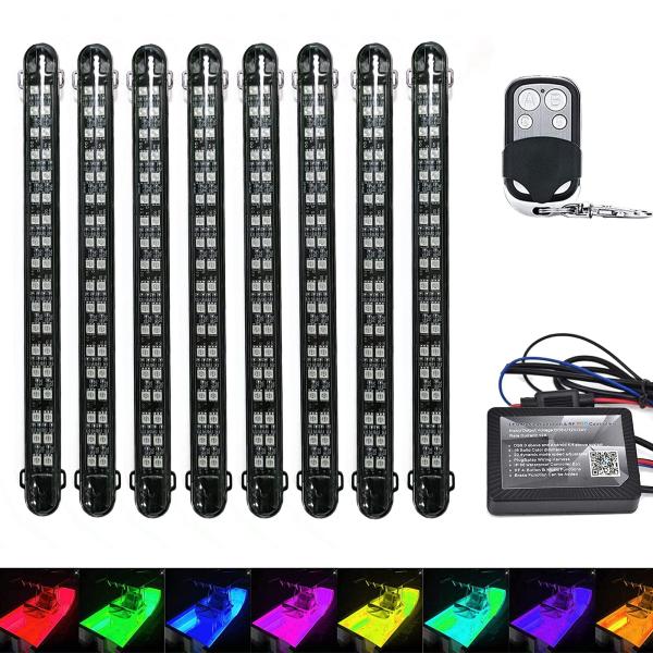 【並行輸入品】NBWDY 8pcs Led Strip Lights Boat Lights wit...