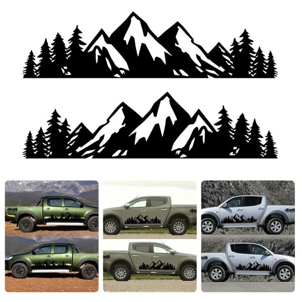 【並行輸入品】2Pair/4Pcs Car Stickers Mountain Decal 4x4 ...