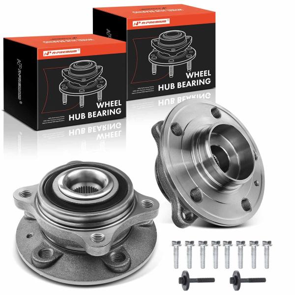 【並行輸入品】A Premium フロントホイールベアリングとハブアセンブリ 2個 Volvo S8...