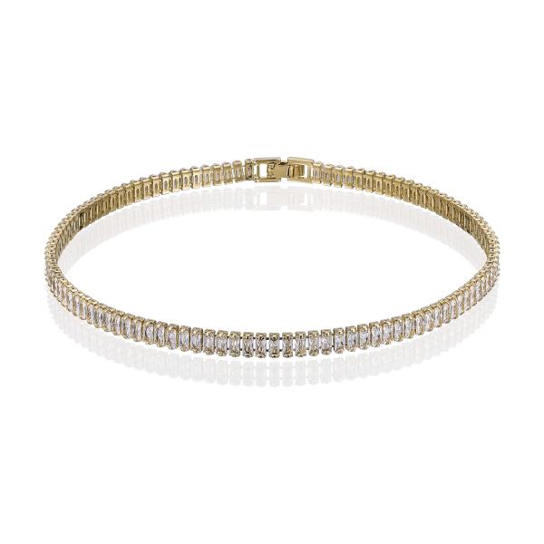 【並行輸入品】InzheG ラインストーンネックレス チョーカー ハンドメイド 18K ゴールドメッ...