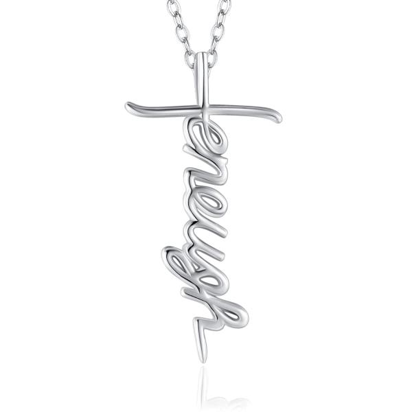 【並行輸入品】通用 Inspirational I am enough Cross Pendant ...