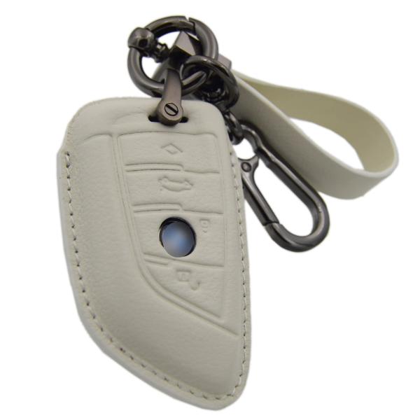 Zorratin Leather Key Fob Cover + Keychain + Hook c...