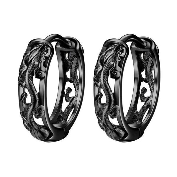 【並行輸入品】Academyus Men Hoop Earrings Long Lasting Ho...