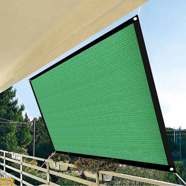 Waterproof Sun Shade Sail with 8M Ropes, Rectangle...