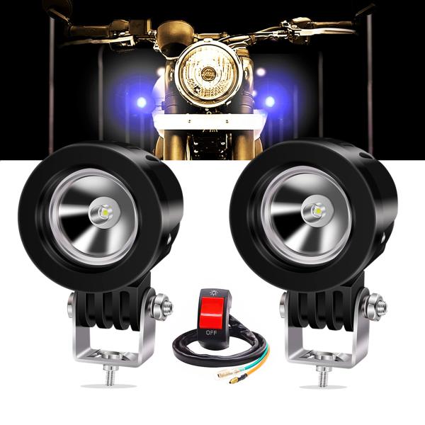 【並行輸入品】NWpangu LEDオートバイドライビングライト、2インチ 10W ラウンドLEDポ...