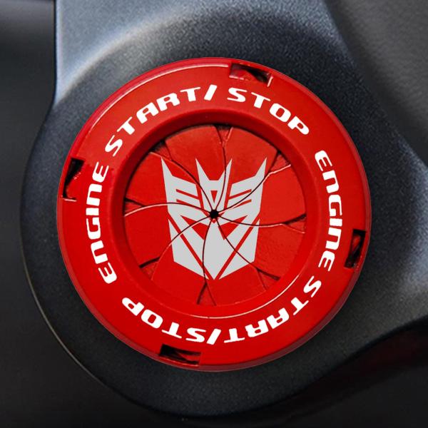 【並行輸入品】Tybasthe Rotary Push Start Button Cover, Tr...