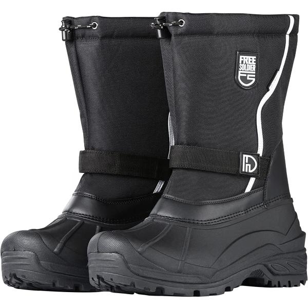 【並行輸入品】FREE SOLDIER メンズ スノーブーツ 断熱 防水 冬用シューズ 滑り止め ア...