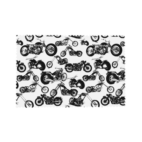 Placemats Set of 4 Motorcycle Sketch Wipeable Wash...